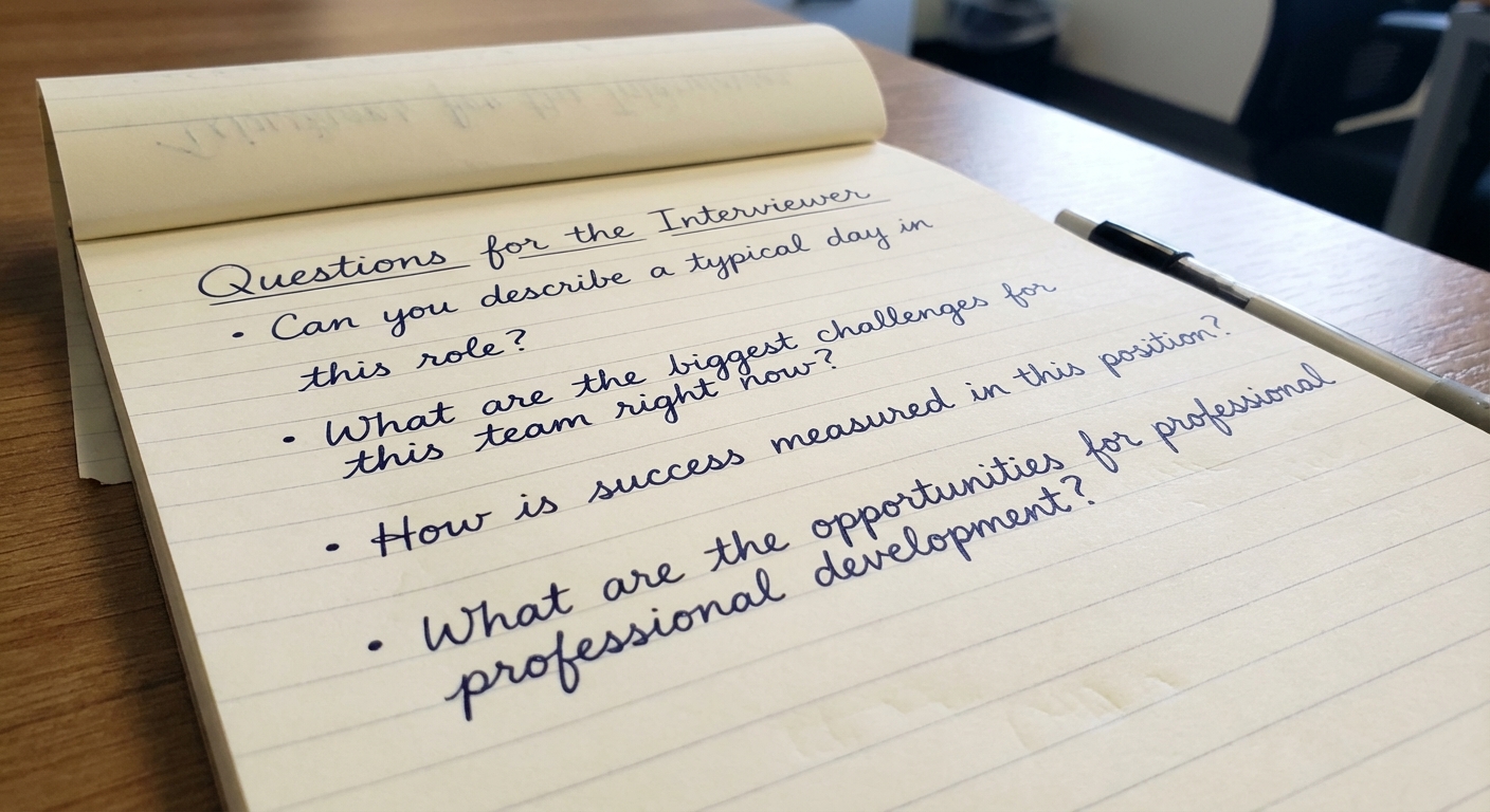 Candidate Questions for Interviewer