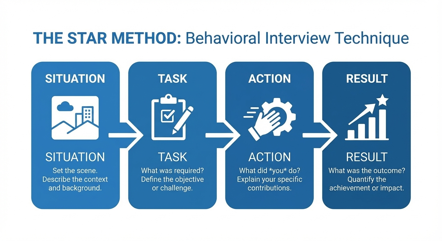 STAR Method Infographic for Job Interviews