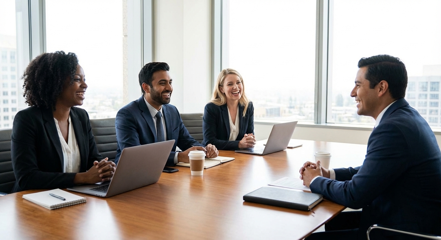 Successful Job Interview Interaction