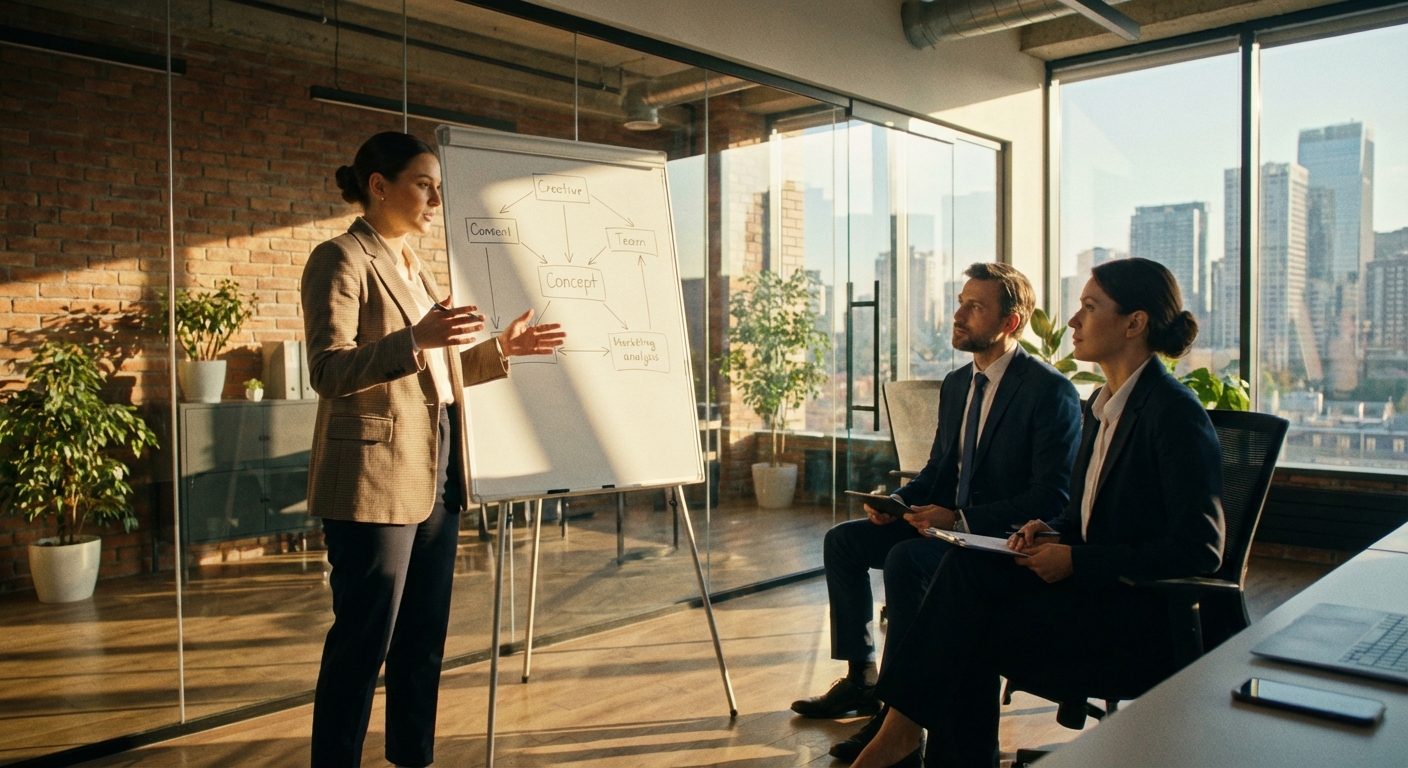 Candidate using STAR method in job interview