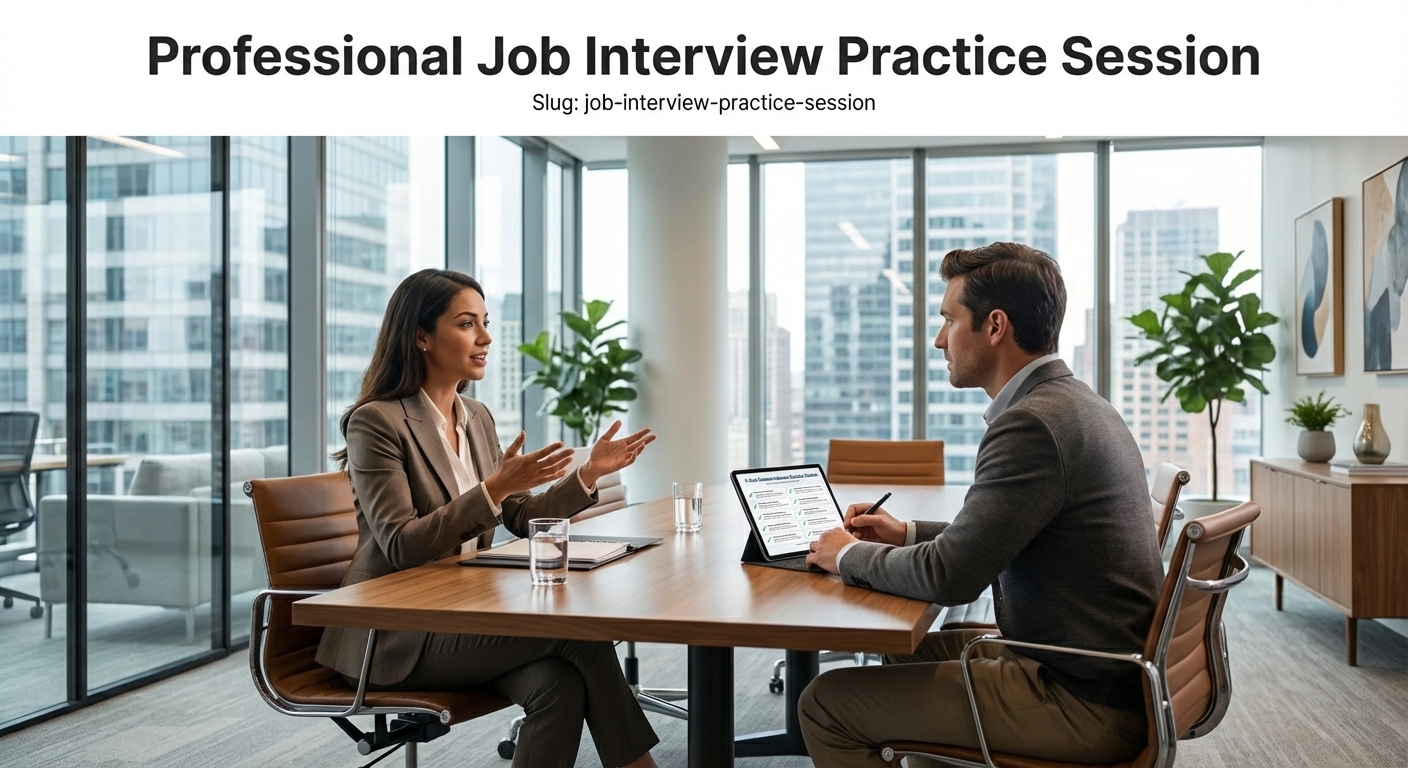 Professional Job Interview Practice Session