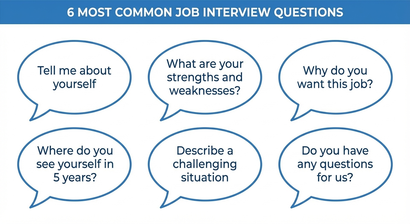 6 Most Common Job Interview Questions