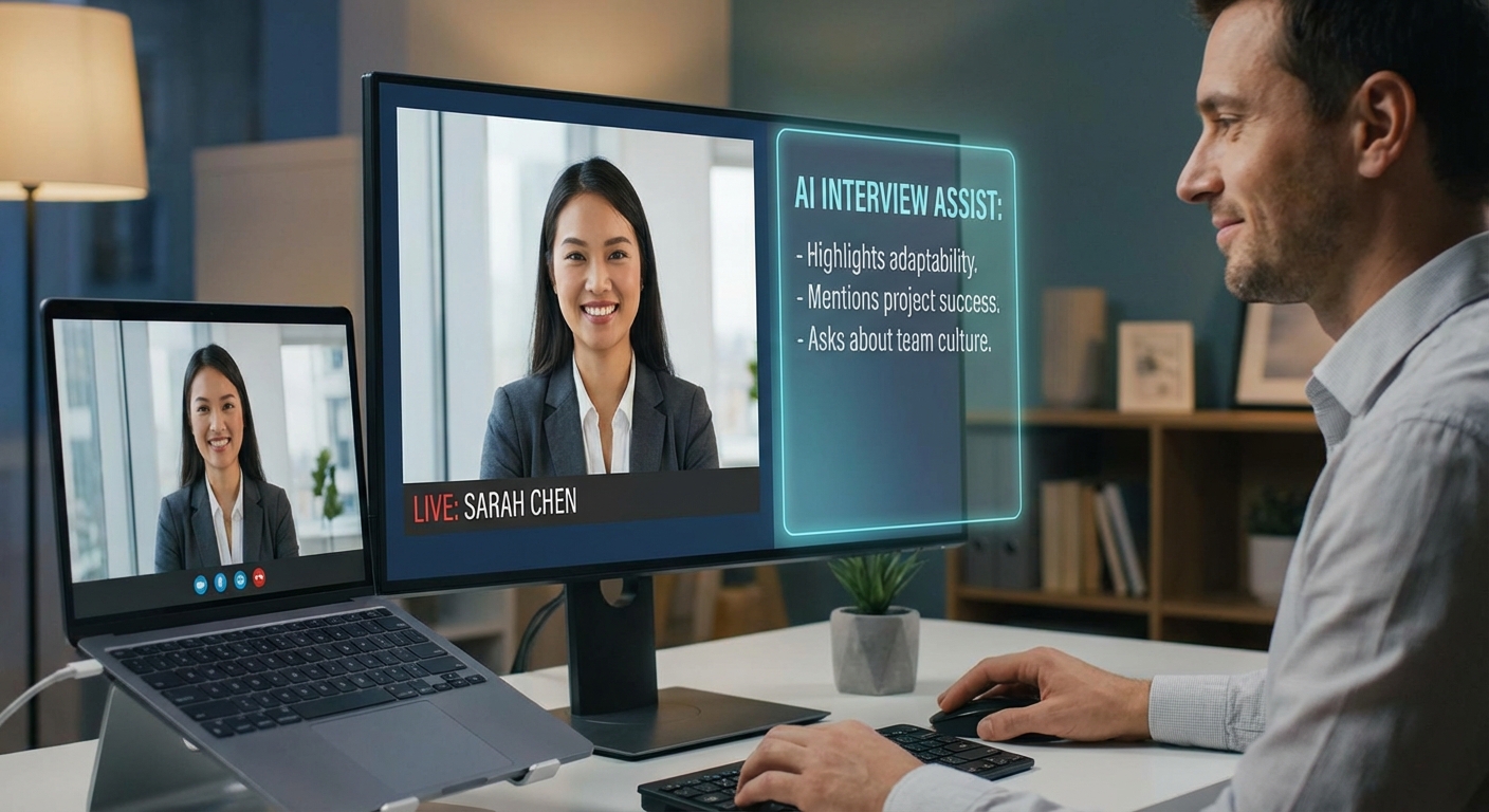 Real-time AI interview copilot interface